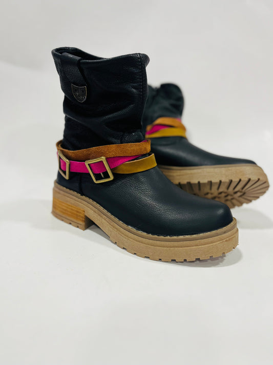 Shakira cuero liso negro t/rspsodia - juanfranko zapatos