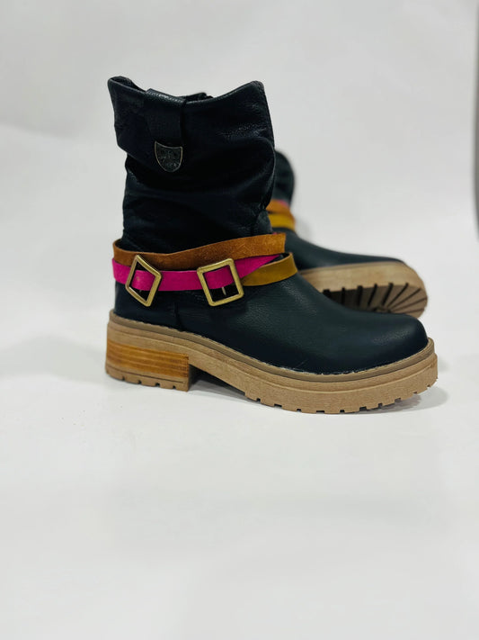 Shakira cuero liso negro t/rspsodia - juanfranko zapatos