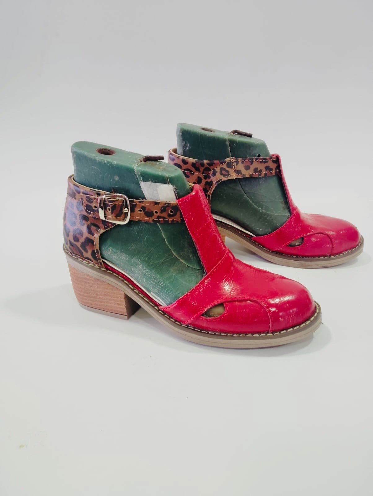 Zapato animal print /richato rojo - juanfranko zapatos